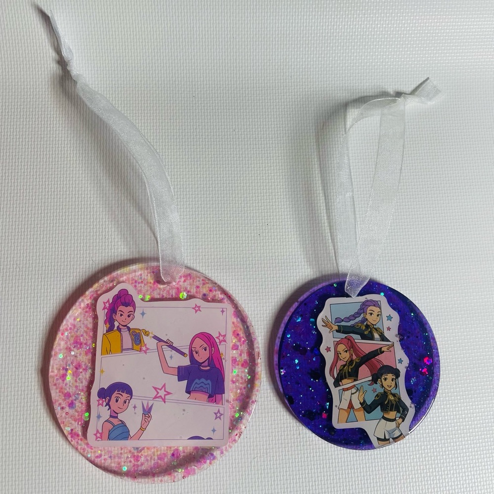 Hand Crafted Resin Kpop Demon Hunters Ornaments